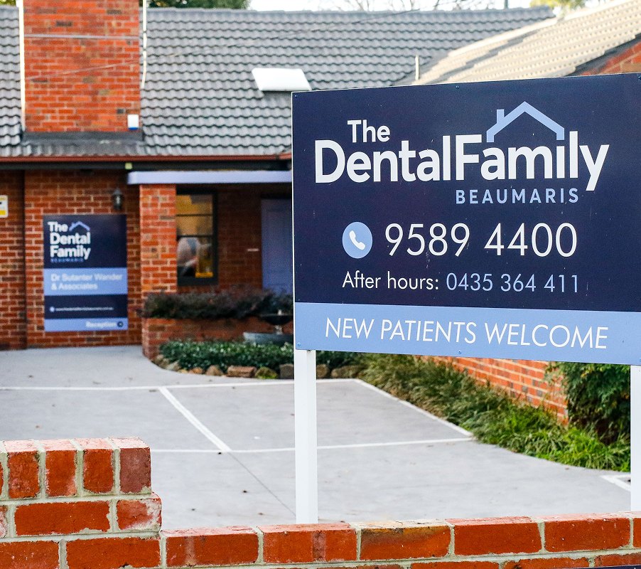 Our sign on Balcombe Road: new patients welcome