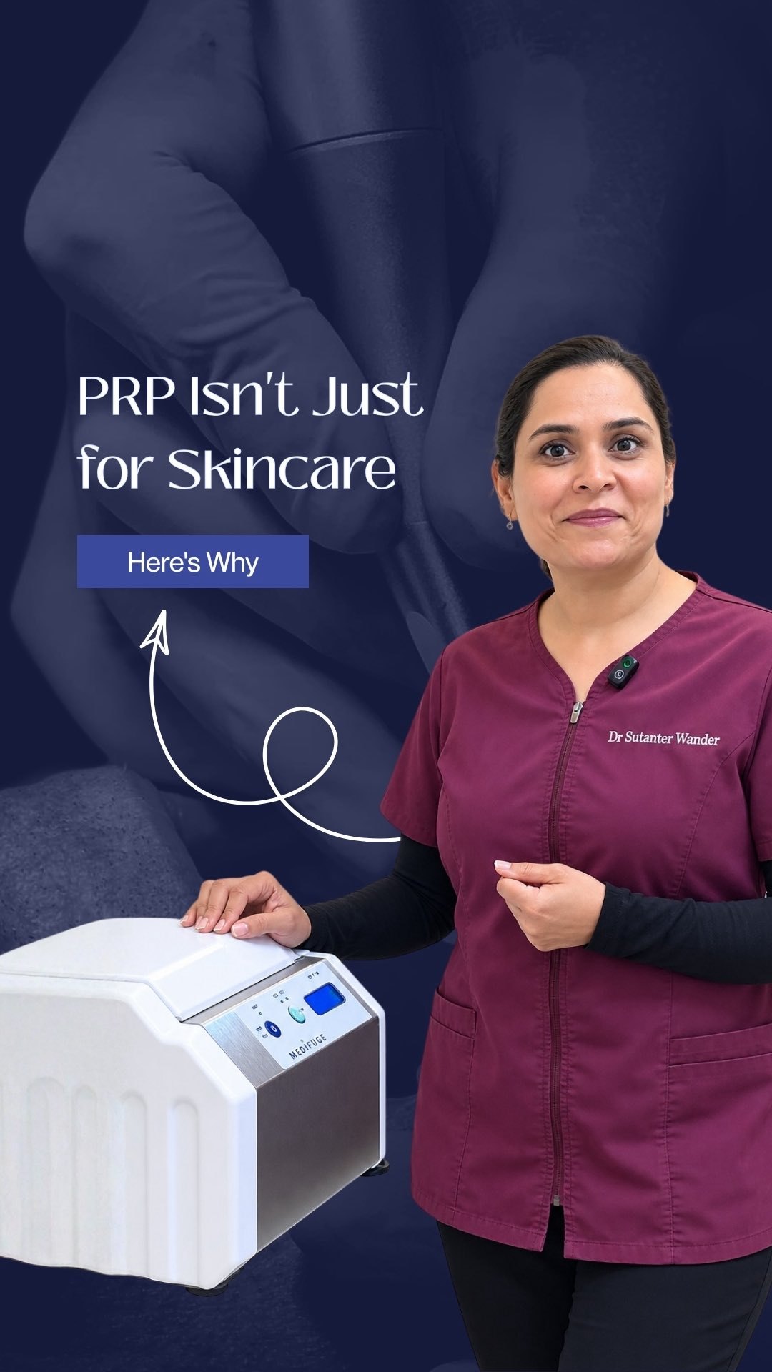 Instagram post: PRP isn't just for skincare