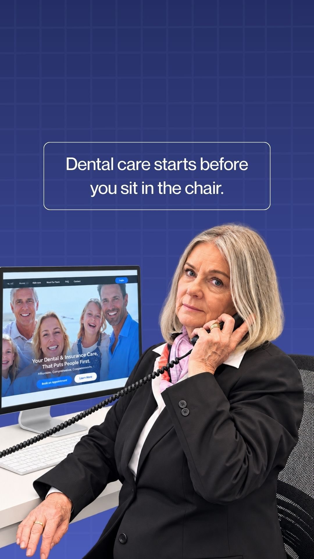 Instagram post: dental care starts before you sit in the chair