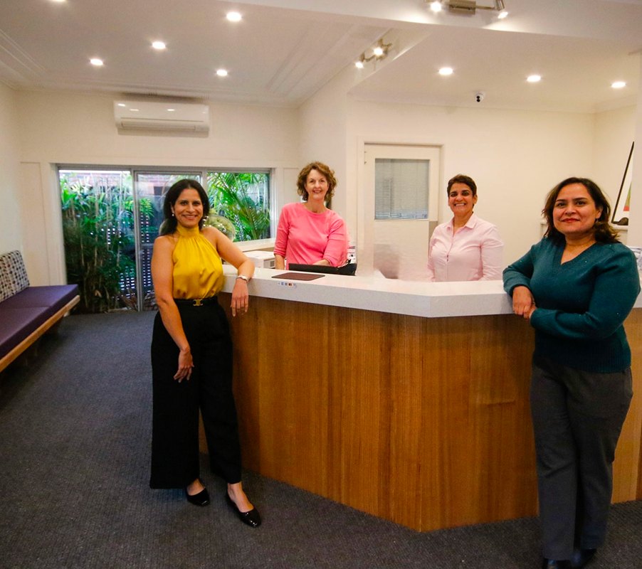 The team at the front desk of The Dental Family Beaumaris